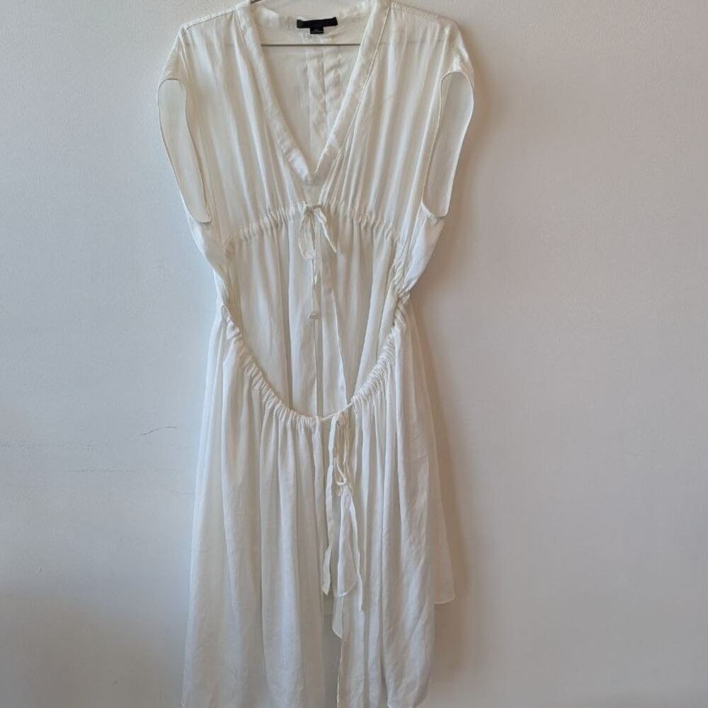 Alexander Wang White Cutout Waist Tunica Dress Size 2